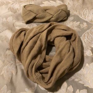 H&M infinity scarf and headband